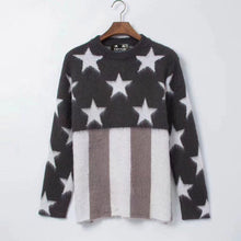 Load image into Gallery viewer, DUYOU Brand Designer Mens Sweater New Autumn Winter Sweater Men Casual USA FLAG Print Pullover Men Quality Slim Fit Jumper