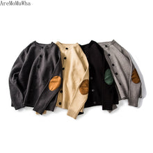 Load image into Gallery viewer, AreMoMuWha Autumn and Winter Sweater Male Korean Version of Loose Students Solid Color Long-sleeved Suede  mens sweaters QX174