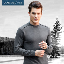 Load image into Gallery viewer, Double warm cashmere men's high-neck single-piece shirt autumn and winter thermal underwear Slim inside wear cotton sweater