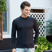 Load image into Gallery viewer, Double warm cashmere men's high-neck single-piece shirt autumn and winter thermal underwear Slim inside wear cotton sweater