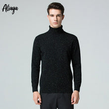 Load image into Gallery viewer, Autumn Winter Thick Warm Sweater 2019 New 100% Nep Yarn Cashmere Sweater Male Turtleneck Sweater Plus Size Pullover Men Knitwear