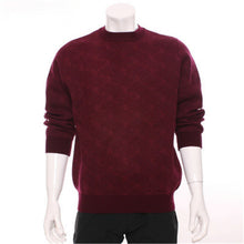 Load image into Gallery viewer, 100%goat cashmere o-neck knit men fashion cross grain thick solid color pullover sweater H-straight S/2XL
