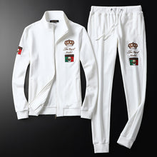Load image into Gallery viewer, High-end Brand Casual Sports Suit 2019 Autumn And Winter New Men's Suit Embroidery Sweater + Pants M-5XL