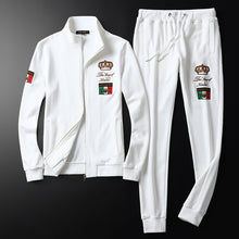 Load image into Gallery viewer, High-end Brand Casual Sports Suit 2019 Autumn And Winter New Men's Suit Embroidery Sweater + Pants M-5XL