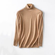 Load image into Gallery viewer, 2019 Hot Selling Men's Turtleneck 100% Goat Cashmere Sweaters Solid Color Turn-down Collar Pullovers Cashmere Jumpers