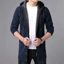 Load image into Gallery viewer, MIACAWOR Brand Sweater Men Hooded Cardigan Men Fleece Warm Sweatercoat Casual Wool Sweater Knitted Jackets Coats Y146