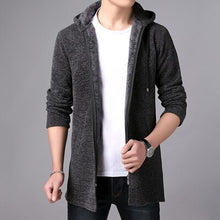 Load image into Gallery viewer, MIACAWOR Brand Sweater Men Hooded Cardigan Men Fleece Warm Sweatercoat Casual Wool Sweater Knitted Jackets Coats Y146