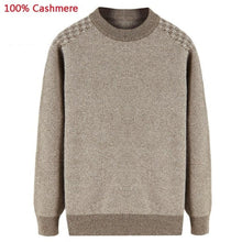Load image into Gallery viewer, New arrival high quality 100% Pure Cashmere Men Sweater Flower Winter Thickening Casual O-neck Pullovers plus size XSSMLXL-6XL