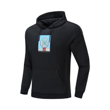 Load image into Gallery viewer, Li-Ning Men Wade Series Po Knit Hoodie Winter WARM SHELL Fleece 72% Cotton 28% Polyester LiNing Sports Sweater AWDP583 COND19