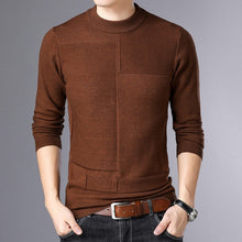 Load image into Gallery viewer, 2019 Autumn Winter Men Sweater Fashion Man Half Turtleneck Long Sleeves Solid Color Casual Sweaters Male Slim Knitted Pullovers