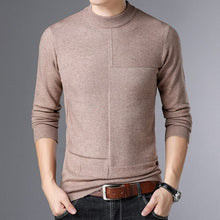 Load image into Gallery viewer, 2019 Autumn Winter Men Sweater Fashion Man Half Turtleneck Long Sleeves Solid Color Casual Sweaters Male Slim Knitted Pullovers