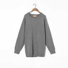 Load image into Gallery viewer, 100%Cashmere Sweater Men Natural Fabric Extra Soft High Quality Winter Thick Warm Pullover Grey O-neck Pure Cashmere Sweaters