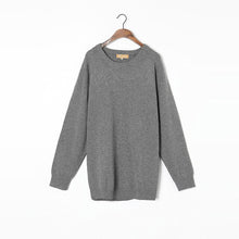 Load image into Gallery viewer, 100%Cashmere Sweater Men Natural Fabric Extra Soft High Quality Winter Thick Warm Pullover Grey O-neck Pure Cashmere Sweaters