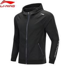 Load image into Gallery viewer, Li-Ning Men Running Series Knit Sweater Slim Fit Polyester Spandex Pockets LiNing Hooded Sports Jackets Tops AWYP007 CJAS19