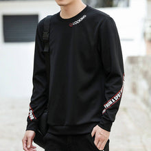 Load image into Gallery viewer, Autumn new men's jacket tide brand men's personality boys fashion casual round neck bottoming long sleeve sweater