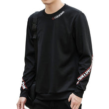 Load image into Gallery viewer, Autumn new men's jacket tide brand men's personality boys fashion casual round neck bottoming long sleeve sweater