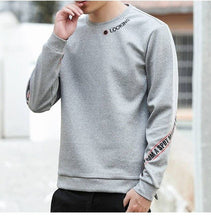 Load image into Gallery viewer, Autumn new men's jacket tide brand men's personality boys fashion casual round neck bottoming long sleeve sweater