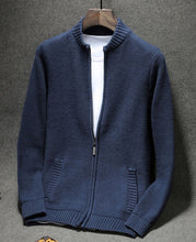 Load image into Gallery viewer, Men sweater cardigan zipper 2019 autumn and winter cotton male thin slim plus size sweater teenage boy knitted outerwear