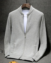 Load image into Gallery viewer, Men sweater cardigan zipper 2019 autumn and winter cotton male thin slim plus size sweater teenage boy knitted outerwear