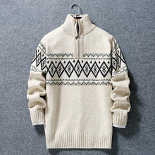 Load image into Gallery viewer, New Liner Velvet Winter Half High Collar Men Coat Youth Loose Casual Computer Knitted Thick Sweater Fashion Plus Size L-5XL 6XL