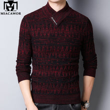 Load image into Gallery viewer, MIACAWOR New Winter Sweater Men Thick Warm Wool Pullover Men Knitted Turtleneck Sweaters Fashion Slim Fit Pull Homme Y200