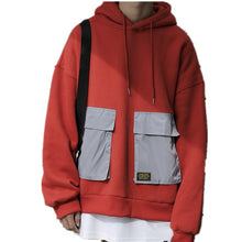Load image into Gallery viewer, 2020 New trend men's three-dimensional large pocket loose hooded sweater wild fashion men's sweater  men sweatshirt