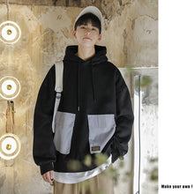 Load image into Gallery viewer, 2020 New trend men's three-dimensional large pocket loose hooded sweater wild fashion men's sweater  men sweatshirt