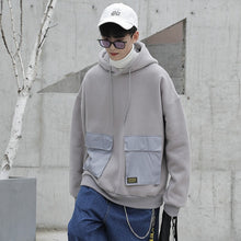 Load image into Gallery viewer, 2020 New trend men's three-dimensional large pocket loose hooded sweater wild fashion men's sweater  men sweatshirt