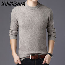 Load image into Gallery viewer, England Style New 2018 Winter Men's High Fashion Turtleneck Long Sleeve Thick Keep Warm 100%Wool Sweater Clothes Men Pullover