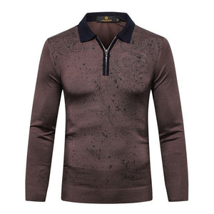 Sweater wool men's 2018 new Fashion simple warm casual Business comfort zipper fitness gentleman big size M-6XL free shipping