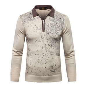 Sweater wool men's 2018 new Fashion simple warm casual Business comfort zipper fitness gentleman big size M-6XL free shipping