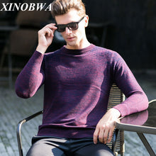 Load image into Gallery viewer, Moletom Masculino Men's Winter Fashion O Neck Long Sleeve Thick Warm 100% Wool Busines Sweater Male Smart Casual Pullover Jersey