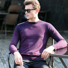 Load image into Gallery viewer, Moletom Masculino Men's Winter Fashion O Neck Long Sleeve Thick Warm 100% Wool Busines Sweater Male Smart Casual Pullover Jersey