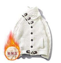 Load image into Gallery viewer, M~4XL! New 2019 Men's Clothing PLUS SIZE Harajuku BF Korea knit cardigan coat sweater wind upset paragraph individuality Lapel