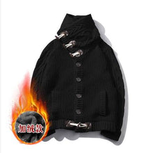 Load image into Gallery viewer, M~4XL! New 2019 Men's Clothing PLUS SIZE Harajuku BF Korea knit cardigan coat sweater wind upset paragraph individuality Lapel