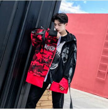 Load image into Gallery viewer, New 2019 Male Clothing Korean designer handsome autumn hip-hop long paragraph sweater coat singer costumes