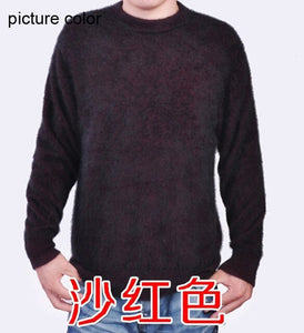 2016 New genuine mink cashmere sweater men pure 100% cashmere sweater pullovers mink sweater free shipping Wholesale price S110