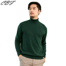 Load image into Gallery viewer, CBF 2018 Newest Hot Sales Men's Knitted pure Cashmere Sweater Turn-down Collar Solid color Classical plane High-quality Pullover