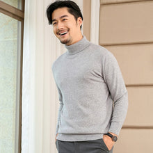 Load image into Gallery viewer, CBF 2018 Newest Hot Sales Men's Knitted pure Cashmere Sweater Turn-down Collar Solid color Classical plane High-quality Pullover
