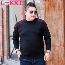 Load image into Gallery viewer, Plus Size 8xl 7xl Brand New Sweaters Men Fashion Style Autumn Winter Patchwork Knitted Quality Pullover Men Casual Men Sweater