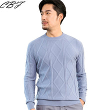 Load image into Gallery viewer, CBF Newest Hot Sales Men's Knitted pure Cashmere Sweater Circular collar Solid color diamond Soft warmth High-quality Pullovers2