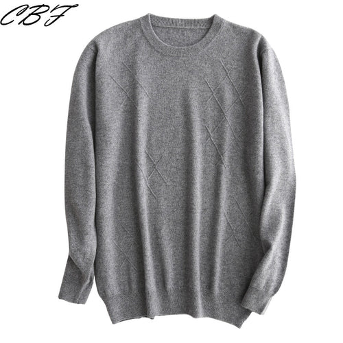 2018 New pattern Business Casual Men Knitted pure Cashmere Sweater Circular collar Jacquard style warmth Anti-pilling Pullover