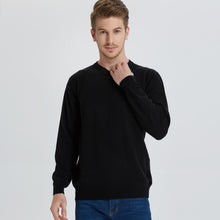 Load image into Gallery viewer, 2018 New pattern Business Casual Men Knitted pure Cashmere Sweater Circular collar Jacquard style warmth Anti-pilling Pullover