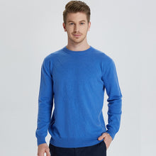 Load image into Gallery viewer, 2018 New pattern Business Casual Men Knitted pure Cashmere Sweater Circular collar Jacquard style warmth Anti-pilling Pullover