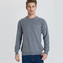 Load image into Gallery viewer, 2018 New pattern Business Casual Men Knitted pure Cashmere Sweater Circular collar Jacquard style warmth Anti-pilling Pullover