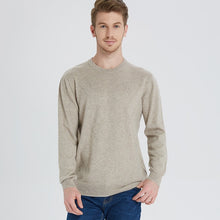 Load image into Gallery viewer, 2018 New pattern Business Casual Men Knitted pure Cashmere Sweater Circular collar Jacquard style warmth Anti-pilling Pullover