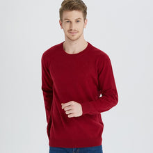 Load image into Gallery viewer, 2018 New pattern Business Casual Men Knitted pure Cashmere Sweater Circular collar Jacquard style warmth Anti-pilling Pullover