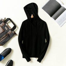 Load image into Gallery viewer, CBF 2018 Newest Hot Sales Men's Knitted pure Cashmere Sweater Hooded collar Solid color High-quality Pullovers