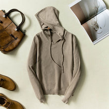 Load image into Gallery viewer, CBF 2018 Newest Hot Sales Men's Knitted pure Cashmere Sweater Hooded collar Solid color High-quality Pullovers
