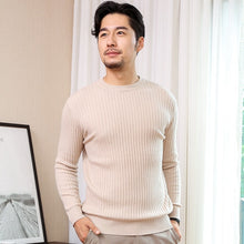 Load image into Gallery viewer, CBF 2018 Newest Hot Sales Men's Knitted pure Cashmere Sweater Circular collar Solid color Drawing style High-quality Pullovers